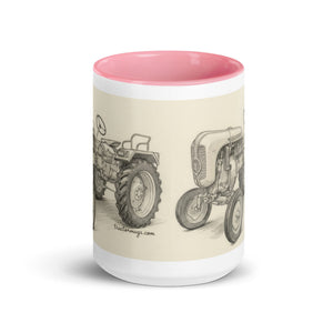 The Tractor Mugs Store Porsche Diesel A111 Pencil Sketch | Mug with Color Inside Quality Farmers Merch