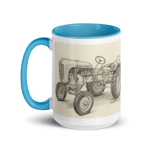 The Tractor Mugs Store Porsche Diesel A111 Pencil Sketch | Mug with Color Inside Quality Farmers Merch