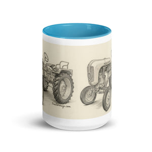 The Tractor Mugs Store Porsche Diesel A111 Pencil Sketch | Mug with Color Inside Quality Farmers Merch