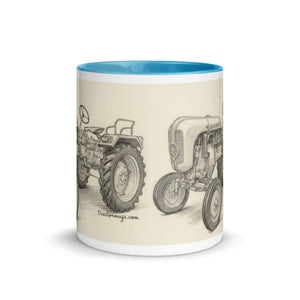 The Tractor Mugs Store Porsche Diesel A111 Pencil Sketch | Mug with Color Inside Quality Farmers Merch
