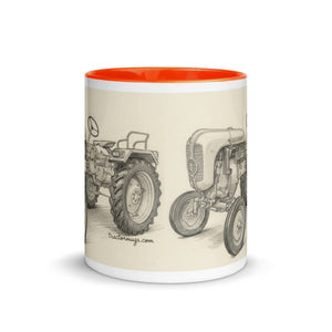 The Tractor Mugs Store Porsche Diesel A111 Pencil Sketch | Mug with Color Inside Quality Farmers Merch