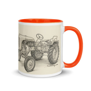The Tractor Mugs Store Porsche Diesel A111 Pencil Sketch | Mug with Color Inside Quality Farmers Merch
