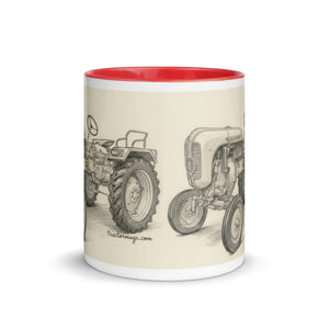 The Tractor Mugs Store Porsche Diesel A111 Pencil Sketch | Mug with Color Inside Quality Farmers Merch