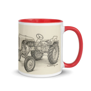 The Tractor Mugs Store Porsche Diesel A111 Pencil Sketch | Mug with Color Inside Quality Farmers Merch
