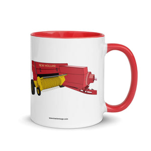 The Tractor Mugs Store Red / 11 oz New Holland 274 Square Baler | Mug with Color Inside Quality Farmers Merch