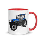 The Tractor Mugs Store Red / 11 oz New Holland TS 135a | Mug with Color Inside Quality Farmers Merch