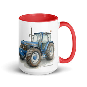 The Tractor Mugs Store Red / 15 oz Ford 8340 Watercolor | Mug with Color Inside Quality Farmers Merch