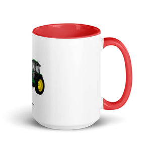 The Tractor Mugs Store Red / 15 oz John Deere 3650 | Mug with Color Inside Quality Farmers Merch