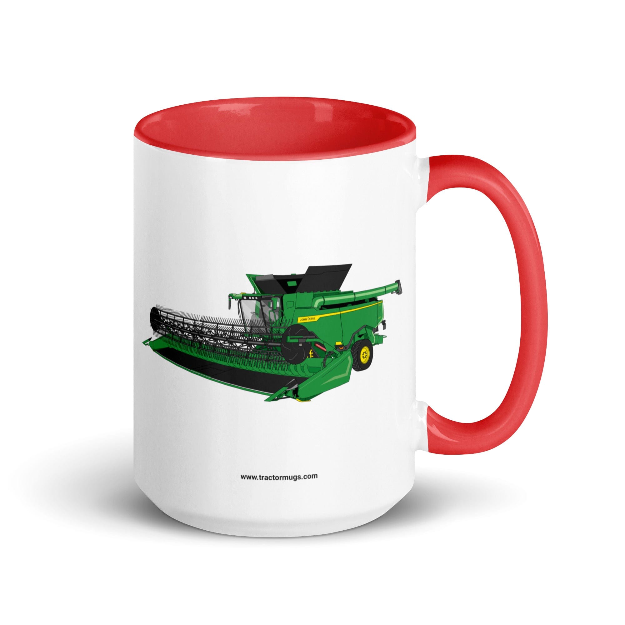 The Tractor Mugs Store Red / 15 oz John Deere X9 1100 Combine | Mug with Color Inside Quality Farmers Merch