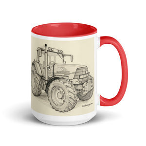 The Tractor Mugs Store Red / 15 oz McCormick MTX 200 Pencil Sketch | Mug with Color Inside Quality Farmers Merch