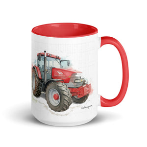 The Tractor Mugs Store Red / 15 oz McCormick MTX 200 Watercolor | Mug with Color Inside Quality Farmers Merch