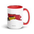 The Tractor Mugs Store Red / 15 oz New Holland 274 Square Baler | Mug with Color Inside Quality Farmers Merch