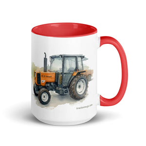 The Tractor Mugs Store Red / 15 oz Renault 65-32 MX Watercolor | Mug with Color Inside Quality Farmers Merch