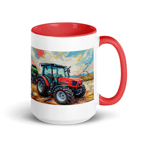 The Tractor Mugs Store Red / 15 oz SAME Dorado Natural 70 (Stage V) Splash Art | Mug with Color Inside Quality Farmers Merch