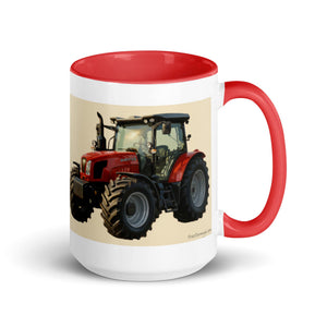 The Tractor Mugs Store Red / 15 oz SAME Explorer 105 (Stage V) Oil Painting | Mug with Color Inside Quality Farmers Merch