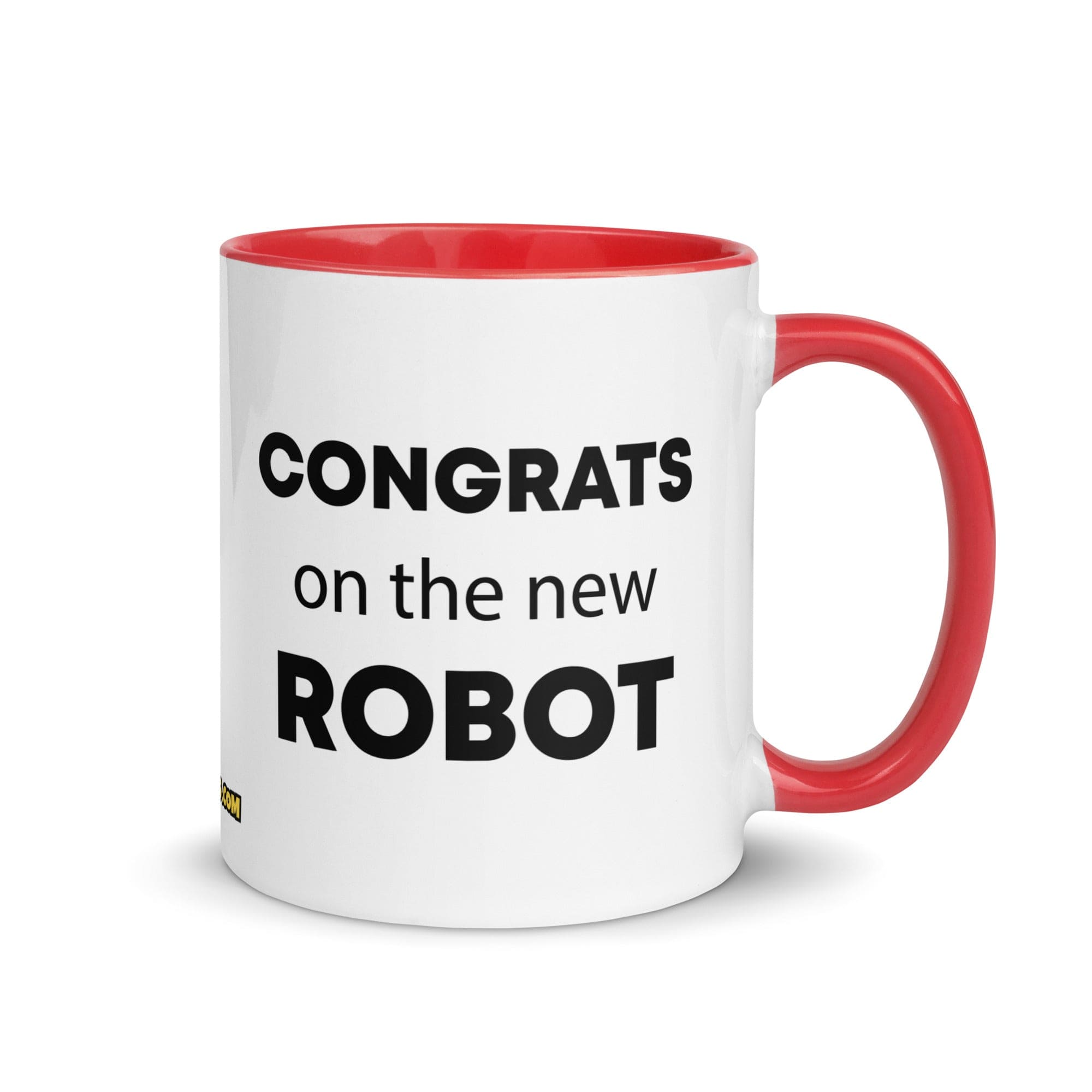 The Tractor Mugs Store Red Congrats On The New Robot  | Mug with Color Inside Quality Farmers Merch