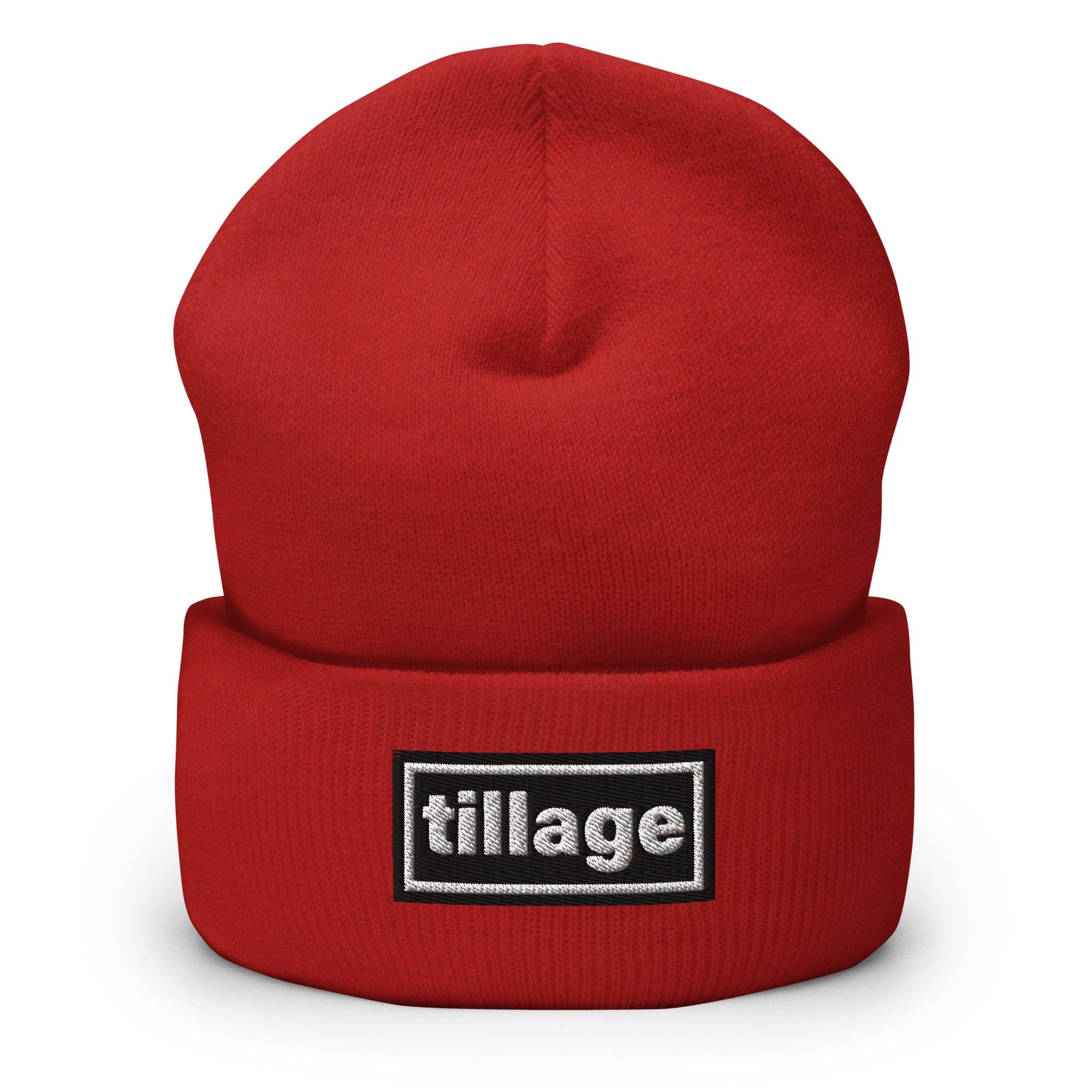 The Tractor Mugs Store Red OASIS Style 'Tillage' | Cuffed Beanie Quality Farmers Merch