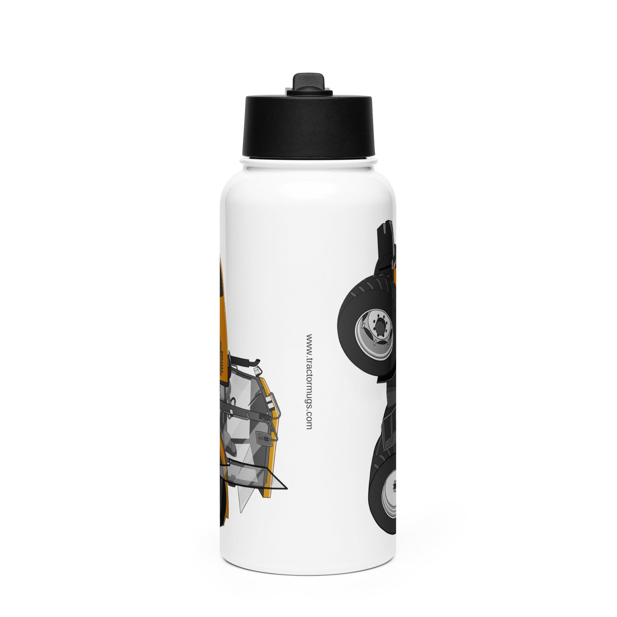 The Tractor Mugs Store Renault 620 RZ | Stainless steel water bottle with a straw lid Quality Farmers Merch