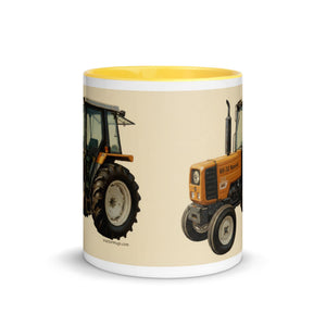 The Tractor Mugs Store Renault 65-32 MX Oil Painting | Mug with Color Inside Quality Farmers Merch