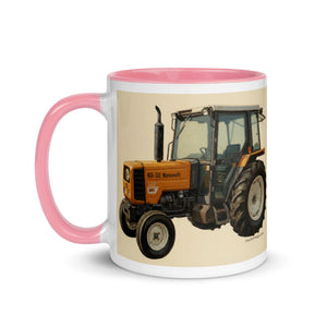 The Tractor Mugs Store Renault 65-32 MX Oil Painting | Mug with Color Inside Quality Farmers Merch