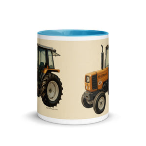 The Tractor Mugs Store Renault 65-32 MX Oil Painting | Mug with Color Inside Quality Farmers Merch