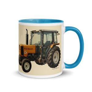 The Tractor Mugs Store Renault 65-32 MX Oil Painting | Mug with Color Inside Quality Farmers Merch