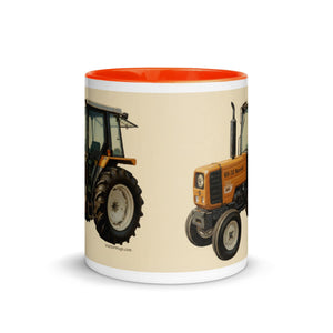 The Tractor Mugs Store Renault 65-32 MX Oil Painting | Mug with Color Inside Quality Farmers Merch