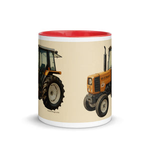 The Tractor Mugs Store Renault 65-32 MX Oil Painting | Mug with Color Inside Quality Farmers Merch