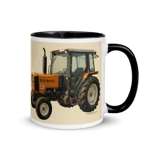 The Tractor Mugs Store Renault 65-32 MX Oil Painting | Mug with Color Inside Quality Farmers Merch