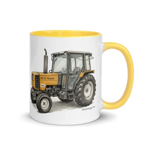 The Tractor Mugs Store Renault 65-32 MX Pencil Sketch | Mug with Color Inside Quality Farmers Merch