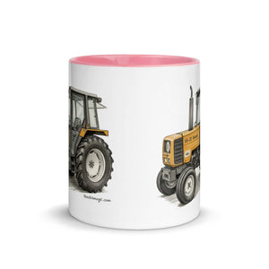 The Tractor Mugs Store Renault 65-32 MX Pencil Sketch | Mug with Color Inside Quality Farmers Merch