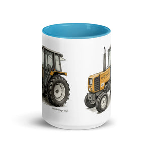 The Tractor Mugs Store Renault 65-32 MX Pencil Sketch | Mug with Color Inside Quality Farmers Merch