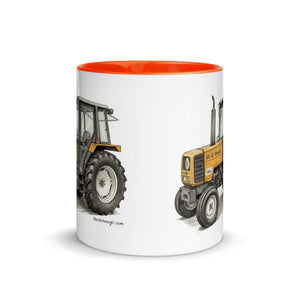 The Tractor Mugs Store Renault 65-32 MX Pencil Sketch | Mug with Color Inside Quality Farmers Merch