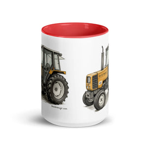 The Tractor Mugs Store Renault 65-32 MX Pencil Sketch | Mug with Color Inside Quality Farmers Merch