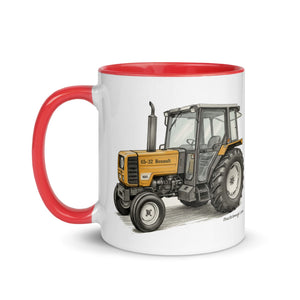 The Tractor Mugs Store Renault 65-32 MX Pencil Sketch | Mug with Color Inside Quality Farmers Merch