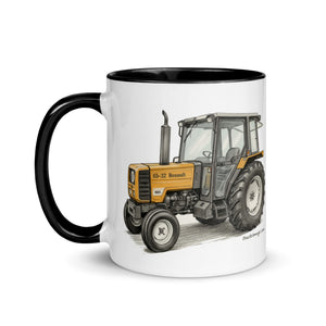 The Tractor Mugs Store Renault 65-32 MX Pencil Sketch | Mug with Color Inside Quality Farmers Merch