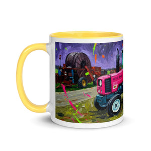 The Tractor Mugs Store Renault 65-32 MX Splash Art | Mug with Color Inside Quality Farmers Merch