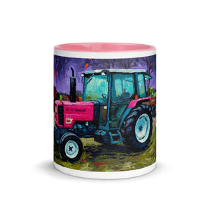 The Tractor Mugs Store Renault 65-32 MX Splash Art | Mug with Color Inside Quality Farmers Merch