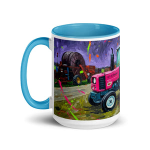 The Tractor Mugs Store Renault 65-32 MX Splash Art | Mug with Color Inside Quality Farmers Merch