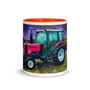 The Tractor Mugs Store Renault 65-32 MX Splash Art | Mug with Color Inside Quality Farmers Merch