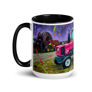 The Tractor Mugs Store Renault 65-32 MX Splash Art | Mug with Color Inside Quality Farmers Merch