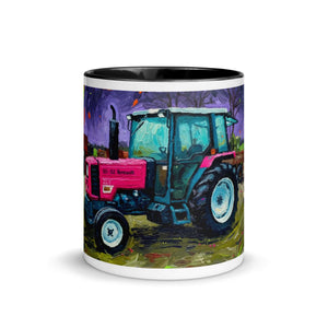 The Tractor Mugs Store Renault 65-32 MX Splash Art | Mug with Color Inside Quality Farmers Merch