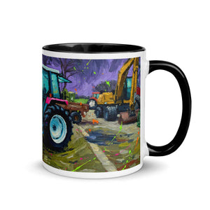 The Tractor Mugs Store Renault 65-32 MX Splash Art | Mug with Color Inside Quality Farmers Merch