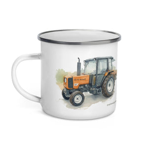 The Tractor Mugs Store Renault 65-32 MX Watercolor | Enamel Mug Quality Farmers Merch