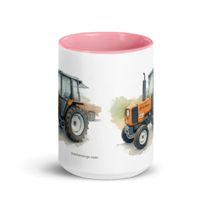The Tractor Mugs Store Renault 65-32 MX Watercolor | Mug with Color Inside Quality Farmers Merch