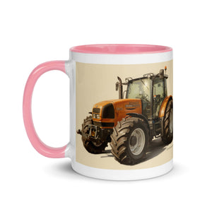 The Tractor Mugs Store Renault ares 696 rz Oil Painting | Mug with Color Inside Quality Farmers Merch