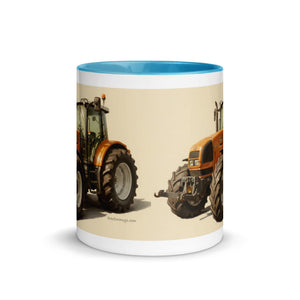 The Tractor Mugs Store Renault ares 696 rz Oil Painting | Mug with Color Inside Quality Farmers Merch