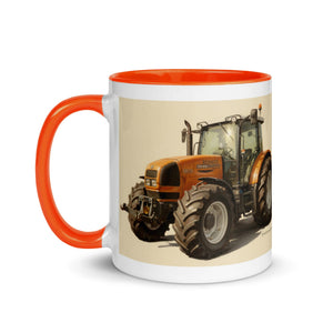 The Tractor Mugs Store Renault ares 696 rz Oil Painting | Mug with Color Inside Quality Farmers Merch