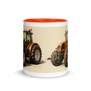 The Tractor Mugs Store Renault ares 696 rz Oil Painting | Mug with Color Inside Quality Farmers Merch