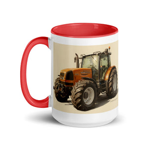 The Tractor Mugs Store Renault ares 696 rz Oil Painting | Mug with Color Inside Quality Farmers Merch